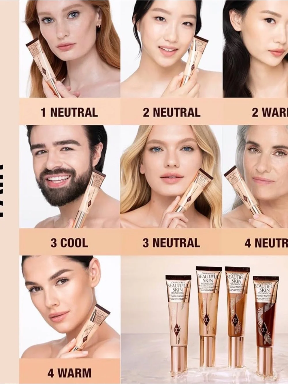 Charlotte Tilbury Beautiful Skin Foundation - #1 Neutral NIB